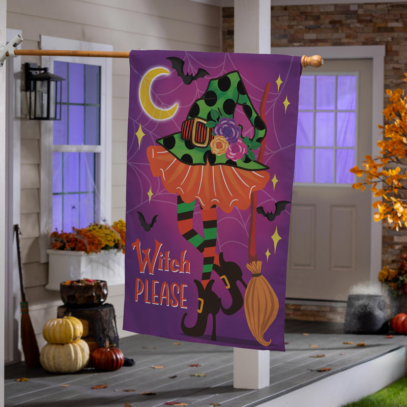 Drapeau de maison «Witchy Veuillez suède»
