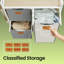Metal Rolling Laundry Basket with Handles-1790696955