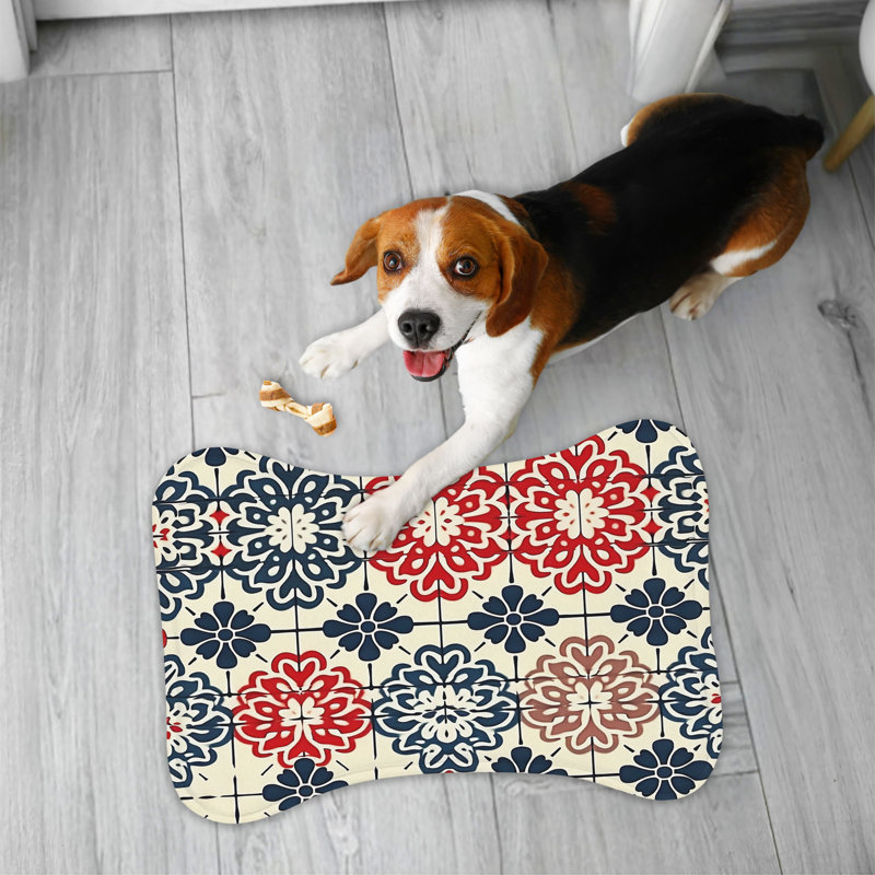 Traditional Japan Patterns - 1 Piece Bone Shape Feeding Mat