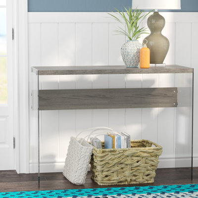 Accent Table, Console, Entryway, Narrow, Sofa, Living Room, Bedroom, Tempered Glass