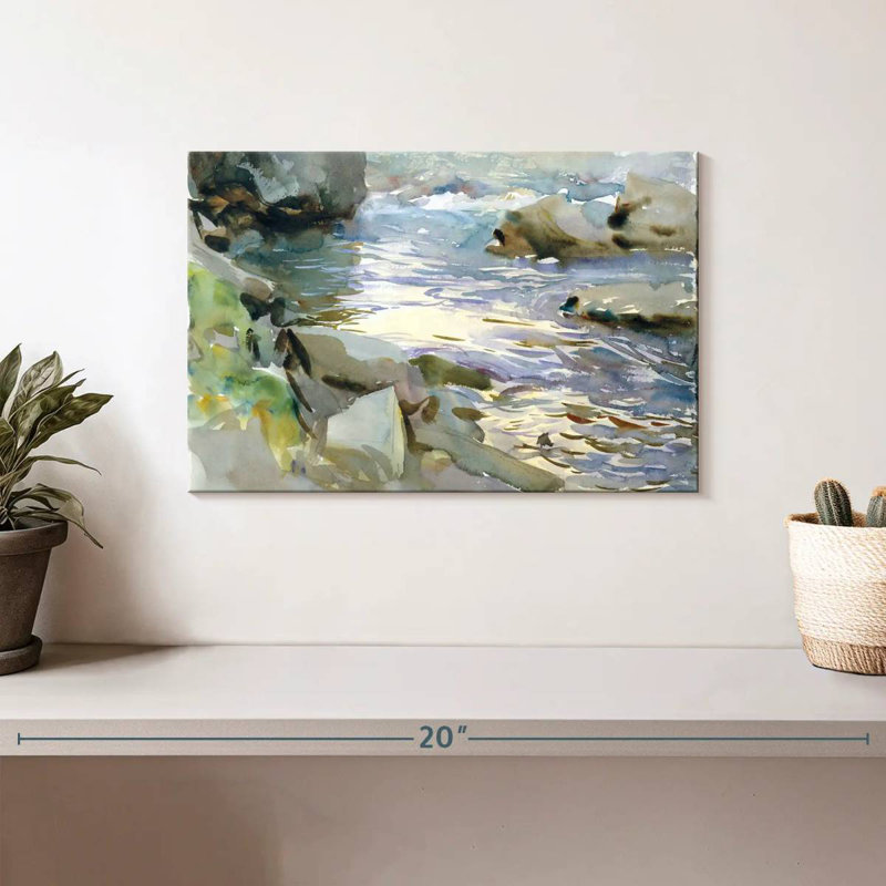 Alvord Stream and Rocks, 1901-1908, H 8 po x l 12 po