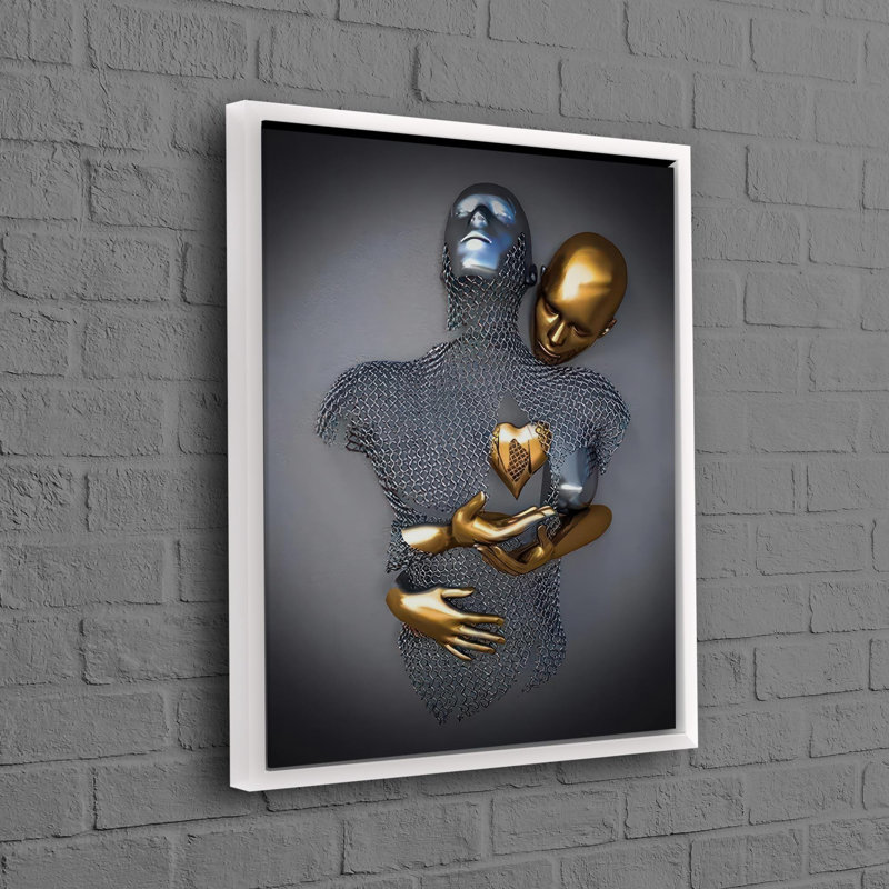 Print on Canvas, 70 cm H x 100 cm W, White Floater Framed