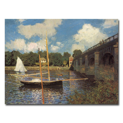 Pont à Argenteuil II par Claude Monet, reproduction sur toile