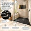 Carrelage caillou noir poli sur pied CNK
