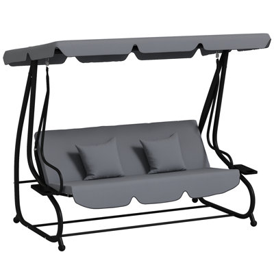 3 Person Porch Swing with Canopy