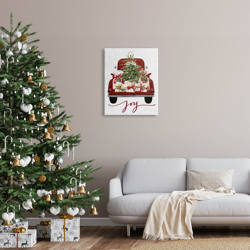 Art mural sur toile Joy Holiday, H 30 po x l 24 po x P 1,5 po