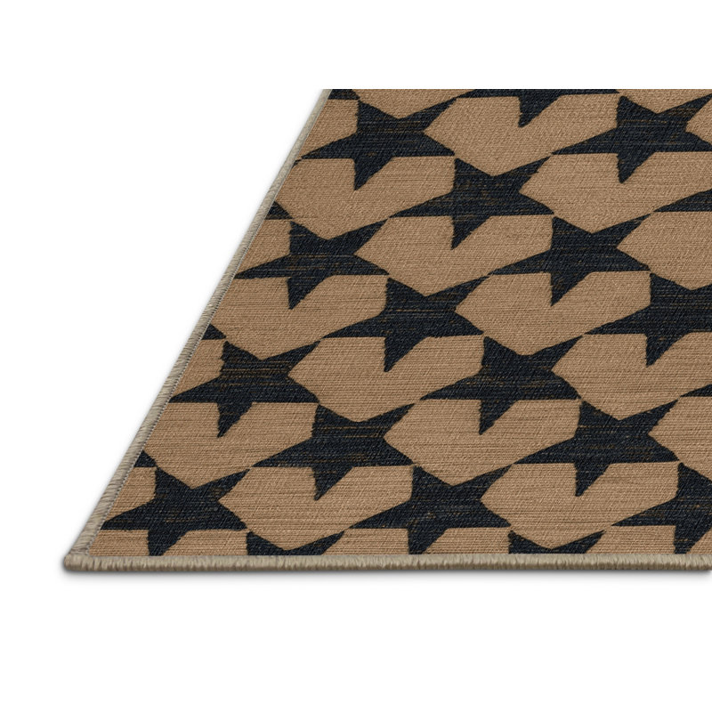Tapis brun lavable à la machine, Carré 8 pi