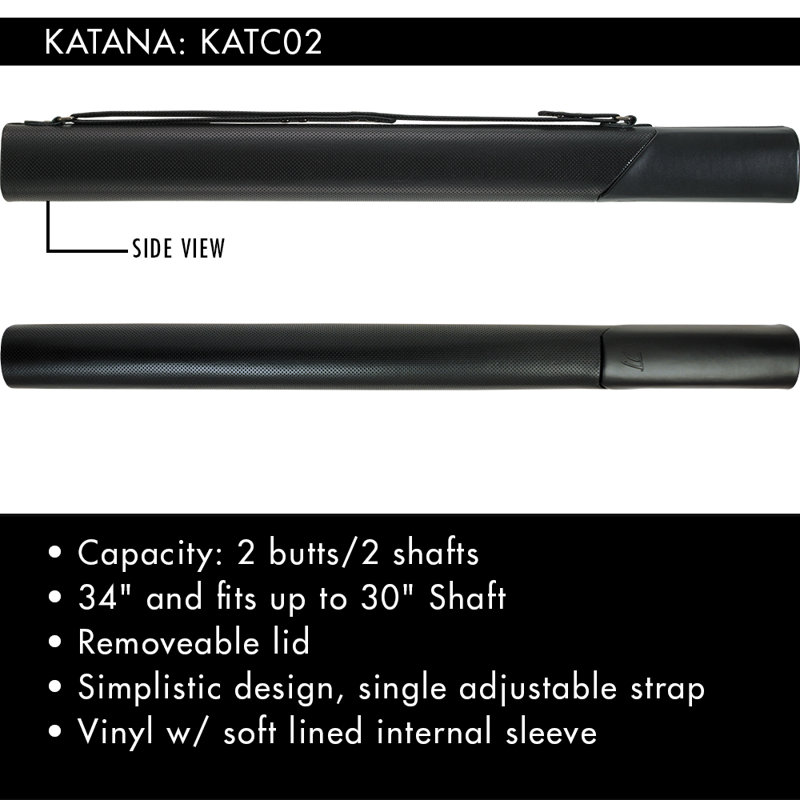 34" Katana Pool Cue Case