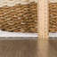 Tapis oriental en polyester tissé à la machine en beige-1021421044