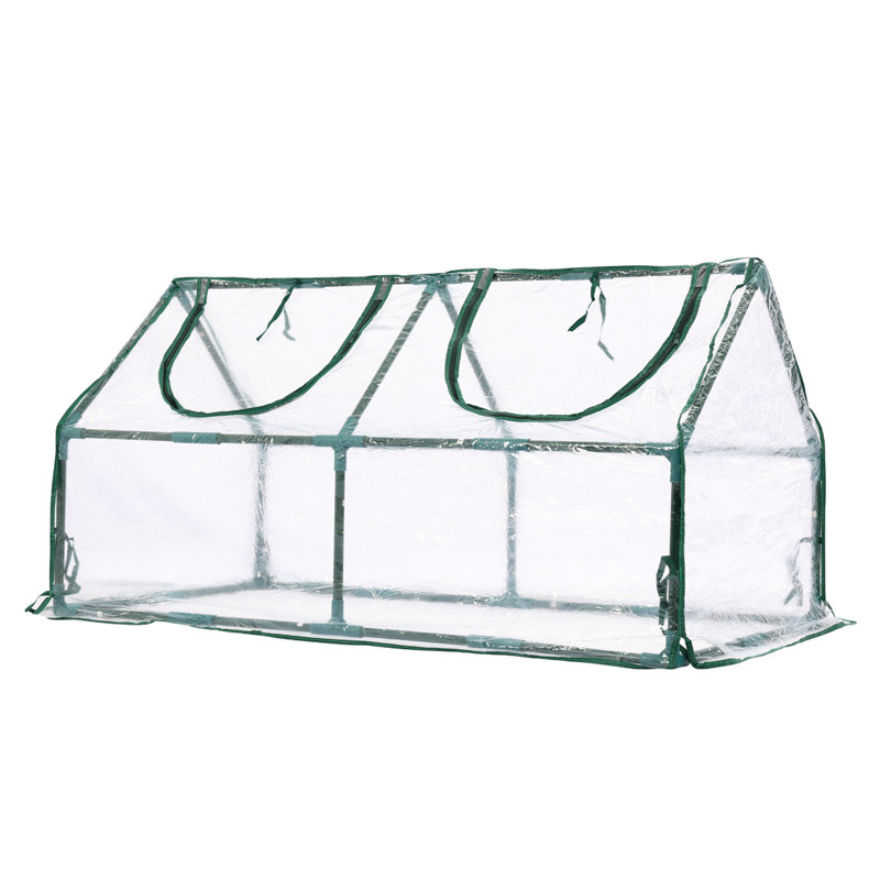 Mini serre d'extérieur Aoodor, H 36 po x l 72 po x P 36 po, Vert