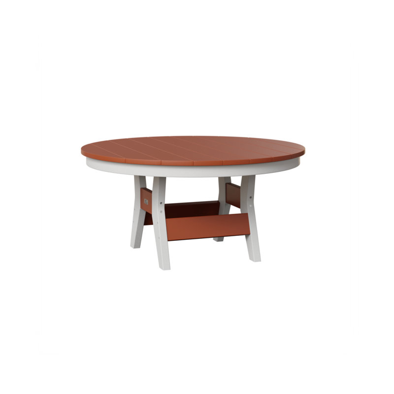 Table de conversation ronde 38 po Berlin Gardens Harbor, H 17,25 po x l 38 po x P 38 po, Orange mangue