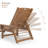 Adjustable Chaise Lounge – All-Weather Poly Lumber Recliner for Pool, Patio & Porch – 5-Position Backrest, 350lb Capacity, Wood-Like Finish-2010288449