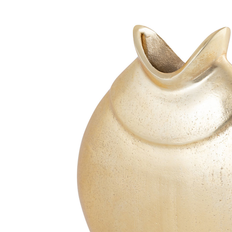 Abiela Metal Table Vase, 24.5cm H x 22cm W x 5.7cm D