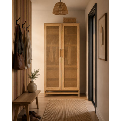 Portes d'armoire en bois massif Albertha