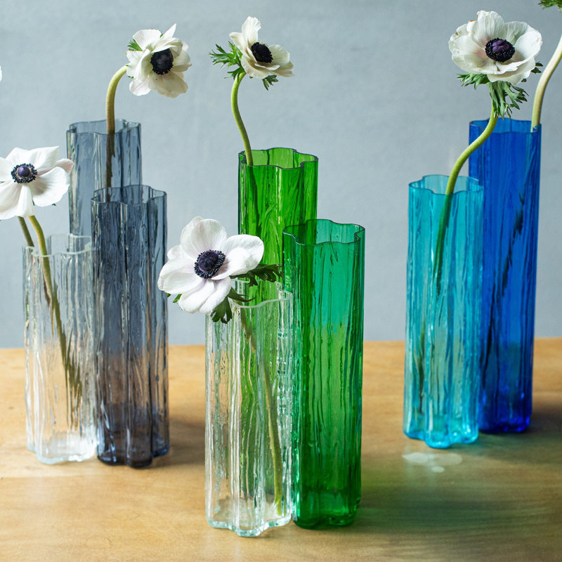 Vase en verre Flora, Green