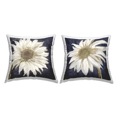 Ensemble 2 pièces de housse de coussin décoratif carré en polyester par Sophie 6