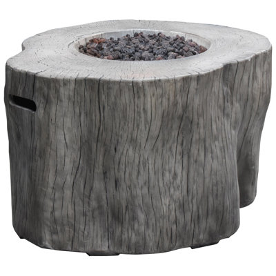 Thilebrook Round Concrete Propane Smokeless Fire Pit