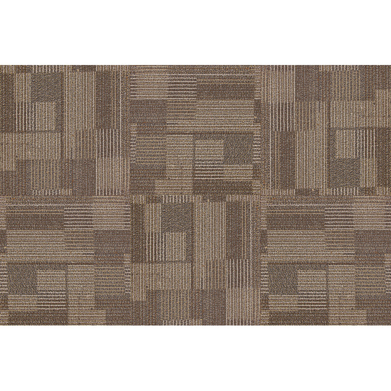 Dalle de tapis à niveaux multiples 19,7 po x 19,7 po, Argile