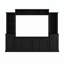 Meuble télé avec tablettes réglables pour téléviseur de 75 po ou moins, noir-129468701