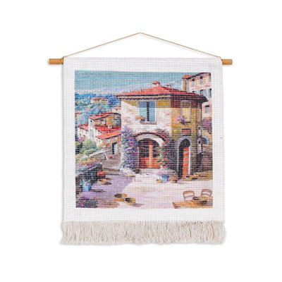 Artistic Decorative Fabric Painting, 25.6 x 29.5 inches | 60% Polyester / 40% Cotton, Thickness: 0.2 inches | Vibrant Colors & Unique Design for Home Décor, Perfect for Living Room & Bedroom Accents