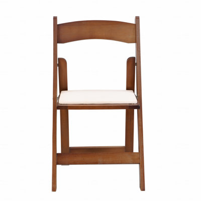 Upholstered Folding Basic Accent Chair, Space Saving, Easy To Carry