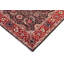Tapis oriental noir / rouge en laine noué à la main de 5 pi 4 po x 8 pi 1 po Dorn