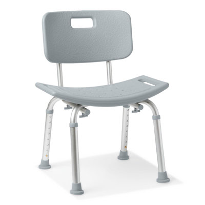 Aluminum Shower Chair With Back