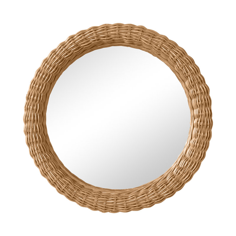 Kingston Round Rattan Mirror