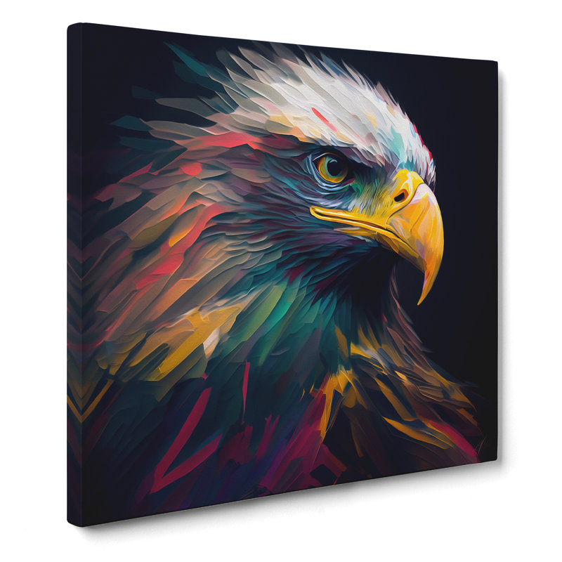 Eagle Abstract Art - No Frame Print, 35cm H x 35cm W x 3cm D