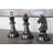 Aluminum Metal Chess Decorative Sculpture with Knight, Queen and King Set-1110840278