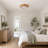 3-Light Wood Square Flush Mount Ceiling Light with PS Diffuser