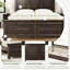 Lit plateforme en bois de pin avec tête de lit Vintage Town & Country, capacité 600 lb-1450096566-1450096568