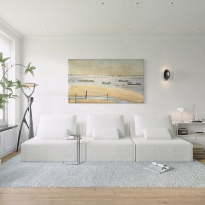Canapé modulaire convertible surdimensionné à 3 places Boucle