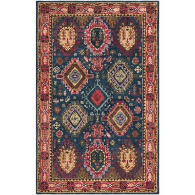 Donnal Hand Tufted Wool Oriental Rug