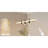 4 - Light Black/Gold Dimmable LED Pendant Light[No Bulb]