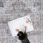 Tapis oriental gris lavable à la machine Kujawski-378896388