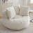 Large Padding Bean Bag With 3 Pillows & Stripes, Corduroy Fabric Chair with Filler, 5 Colors, Stuffed Accent Sofa Lounge Floor Sofa for Gaming, Reading-1453353095