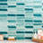Tara Chevron 11.73 in. x 11.74 in. Molten Glass Mosaic Wall Tile (0.96 Sq. Ft. / Sheet)-50835214