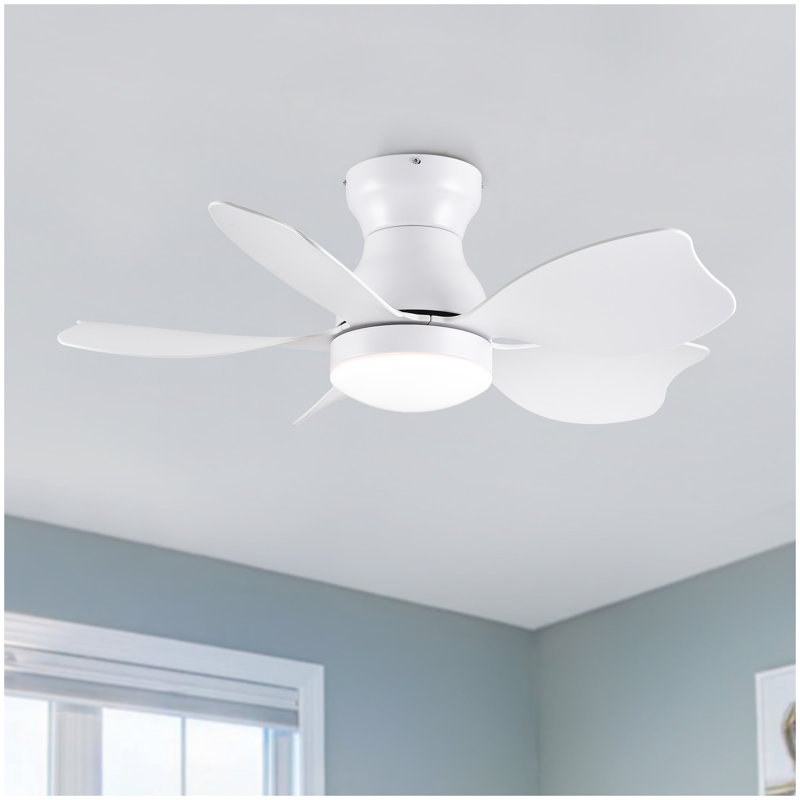 Petit ventilateur de plafond encastré moderne 30 po avec télécommande