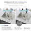 Azuni Undermount or Drop-In 22" Single Bowl Stainless Steel Laundry Sink with Strainer