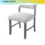 Ensemble de 4 chaises de salle à manger de style campagnard - Revêtement en lin capitonné, pieds en bois d'hévéa massif, capacité de 250 lb - Beige et naturel-322149553