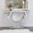 Calderwood Contemporary Glass Abstract Console Table