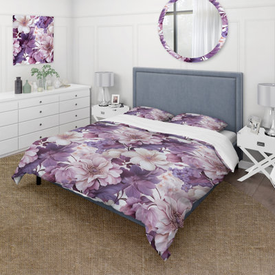 Orchid Dream Tropical Pattern II - Ensemble de housse de couette tropical