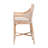 Bali & Pari Allen Natural Rattan Counter Stool - Handwoven Wicker Stool With Lattice Back And Removable Cushion, Counter Height Seating For Kitchen Island Or Lounge