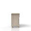 Table de chevet deux tiroirs gris antique