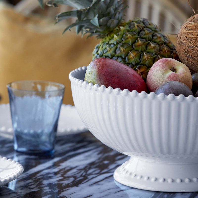 Pearl Stoneware Fruit Bowl