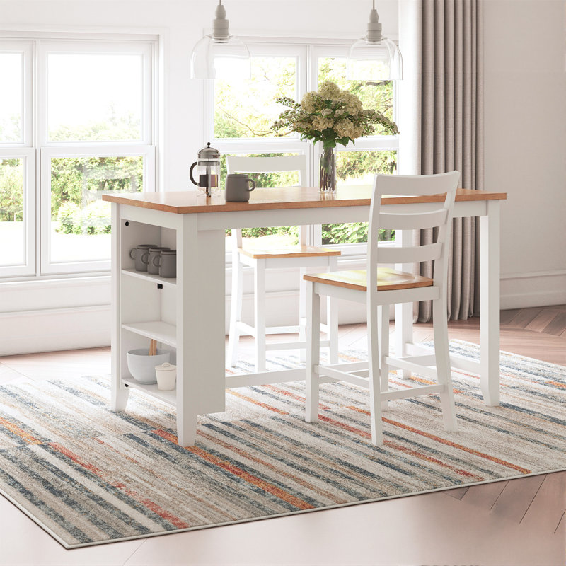 Malkin Counter Height Barstool, White