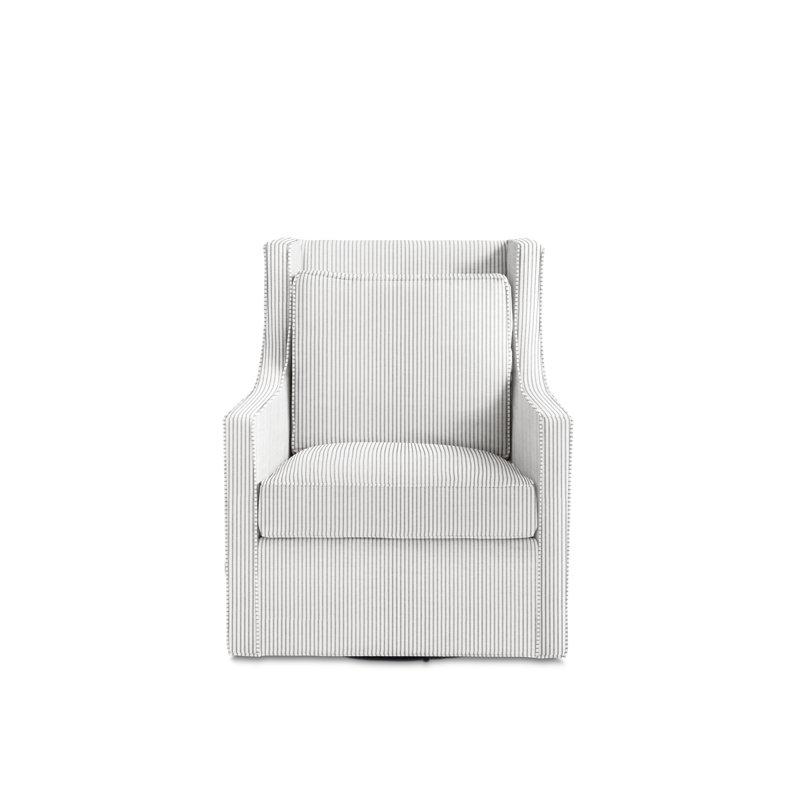 Cash Swivel Club Chair, Storm Cotton