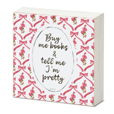 Plaque en bois massif «Buy Me»