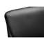 Chaise de bureau, hauteur réglable, ergonomique, pivotante, accoudoirs, travail, aspect cuir noir, métal chromé, contemporaine, moderne